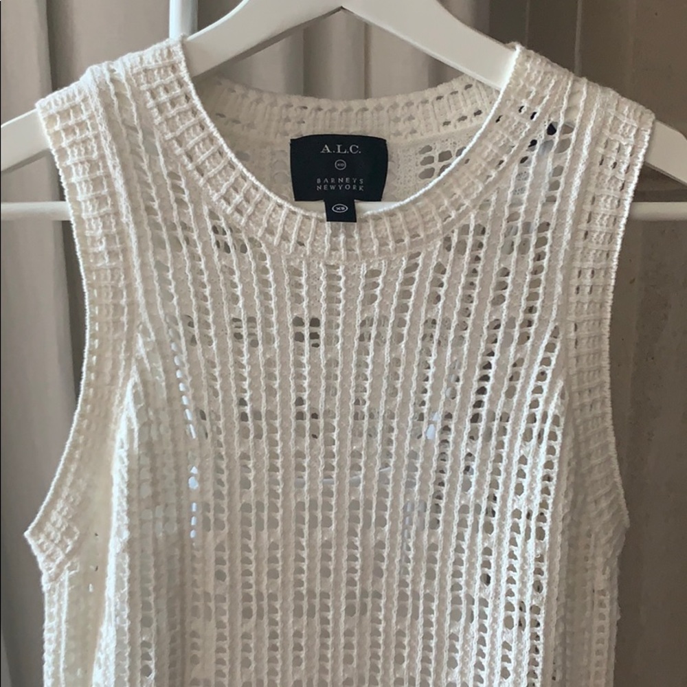 White ALC Crochet Dress